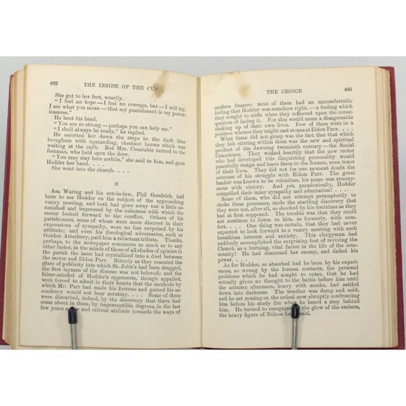 Antique Book "The Inside Of The Cup" By Winston Churchill, Macmillan Co. 1915 - Picture 9 of 9